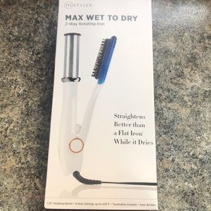 NIB Instyler Max Wet To Dry 2-Way Rotating Iron